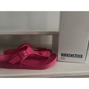 Birkenstock Gizeh Girls 33 US 2‎ Hot Pink Barbie Core Thong Flip Flops Sandals